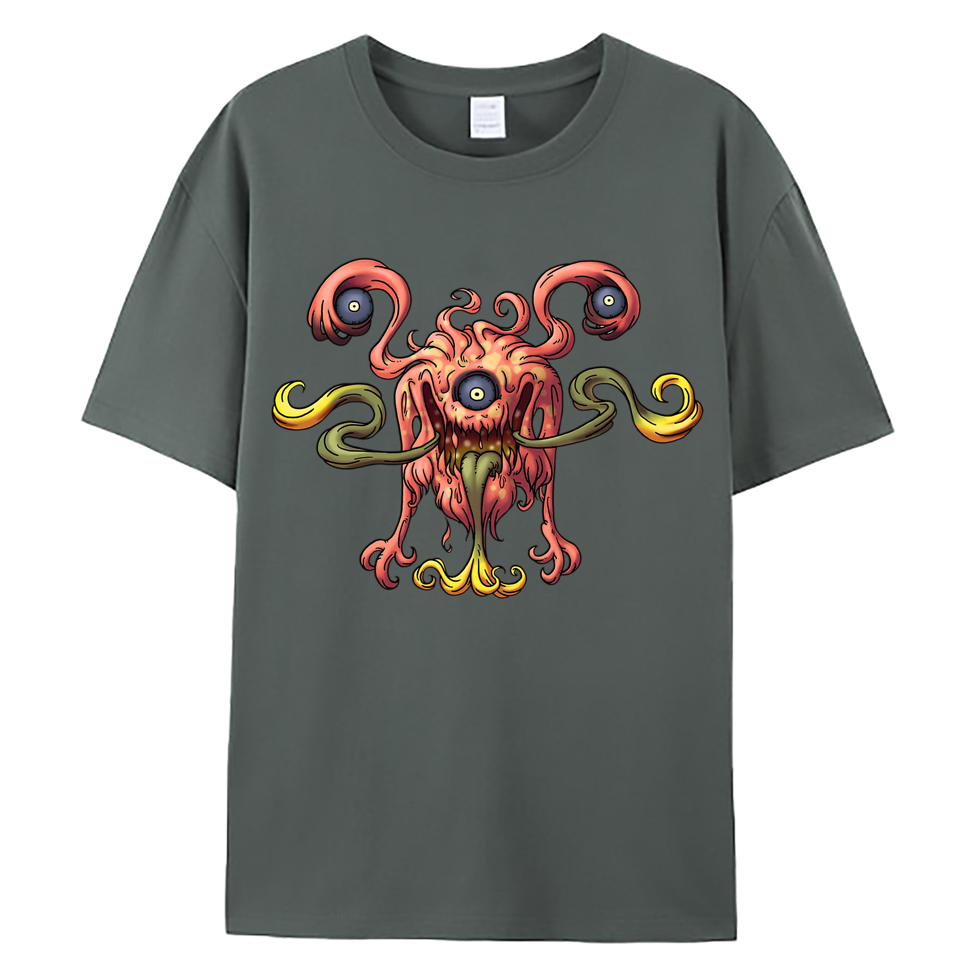 （画像用） ドラゴンクエスト Doragon Kuesuto Dragon Quest 綿100％ メンズ半袖Tシャツ｜肌触りやわらか＆通気性